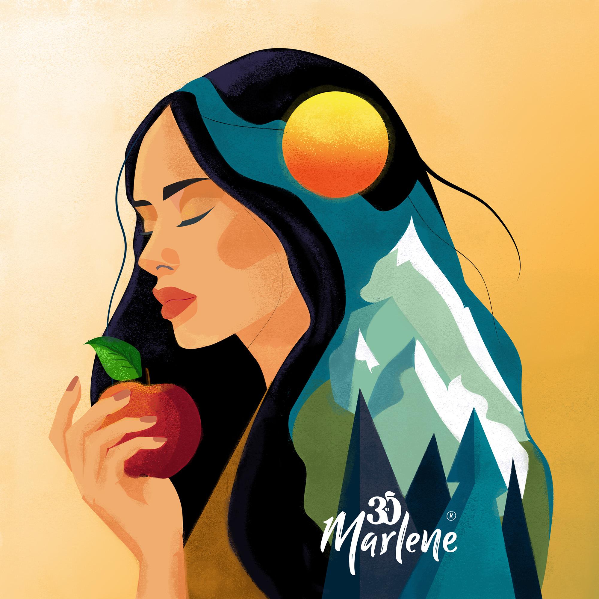 Marlene sintiendo la naturaleza