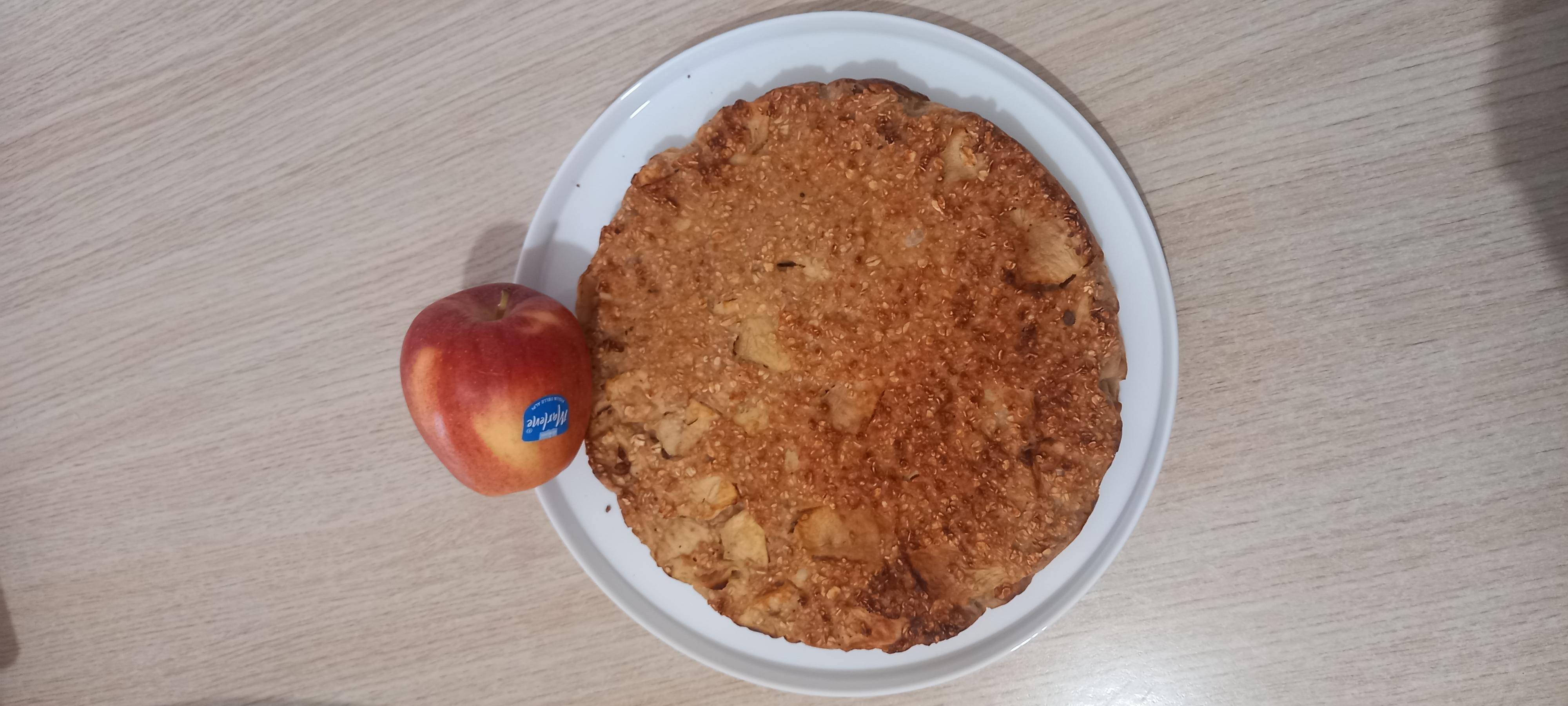 Torta di mele coi fiocchi d'avena