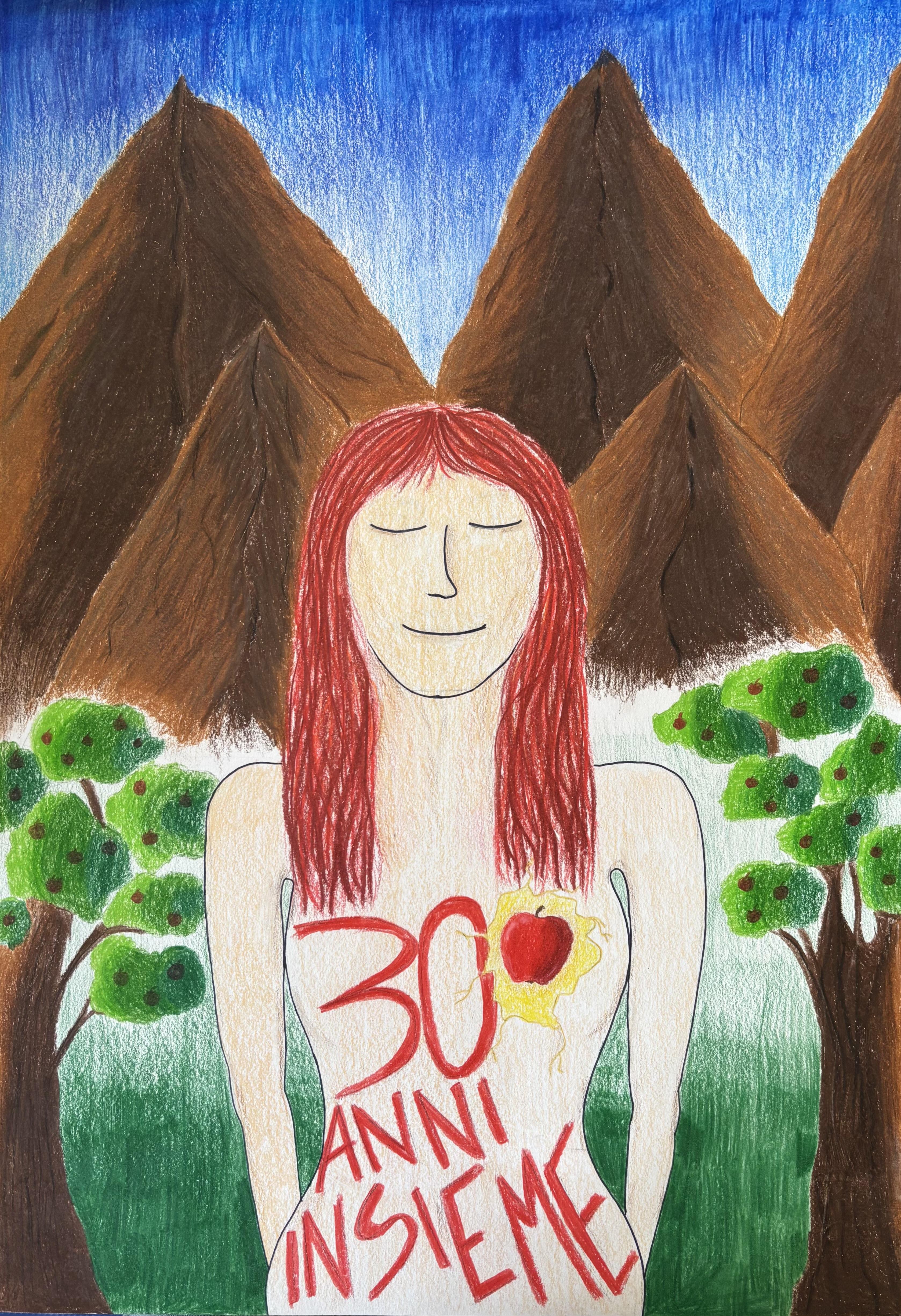 la mela, un pezzo di cuore