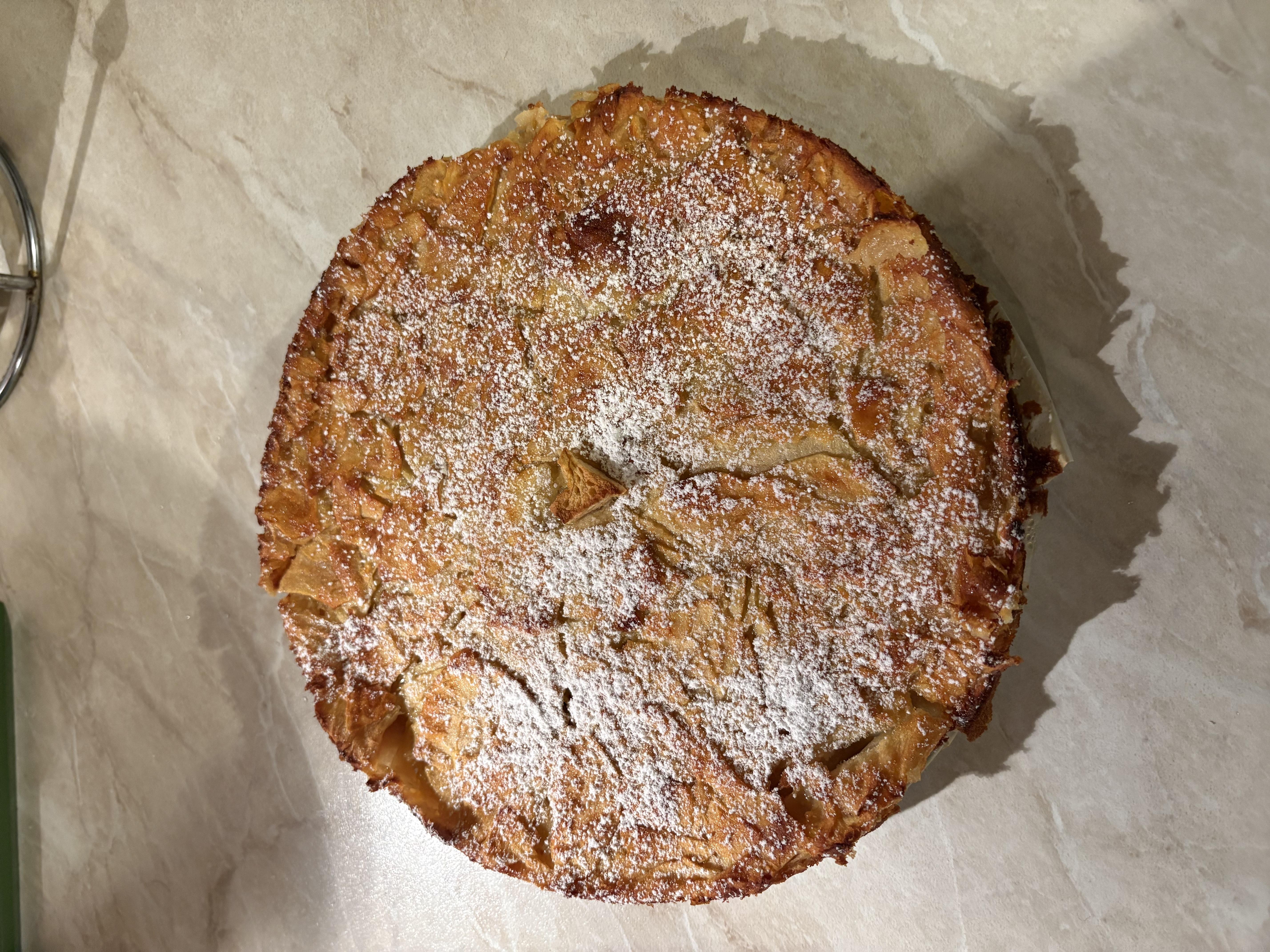 Torta invisibile di mele