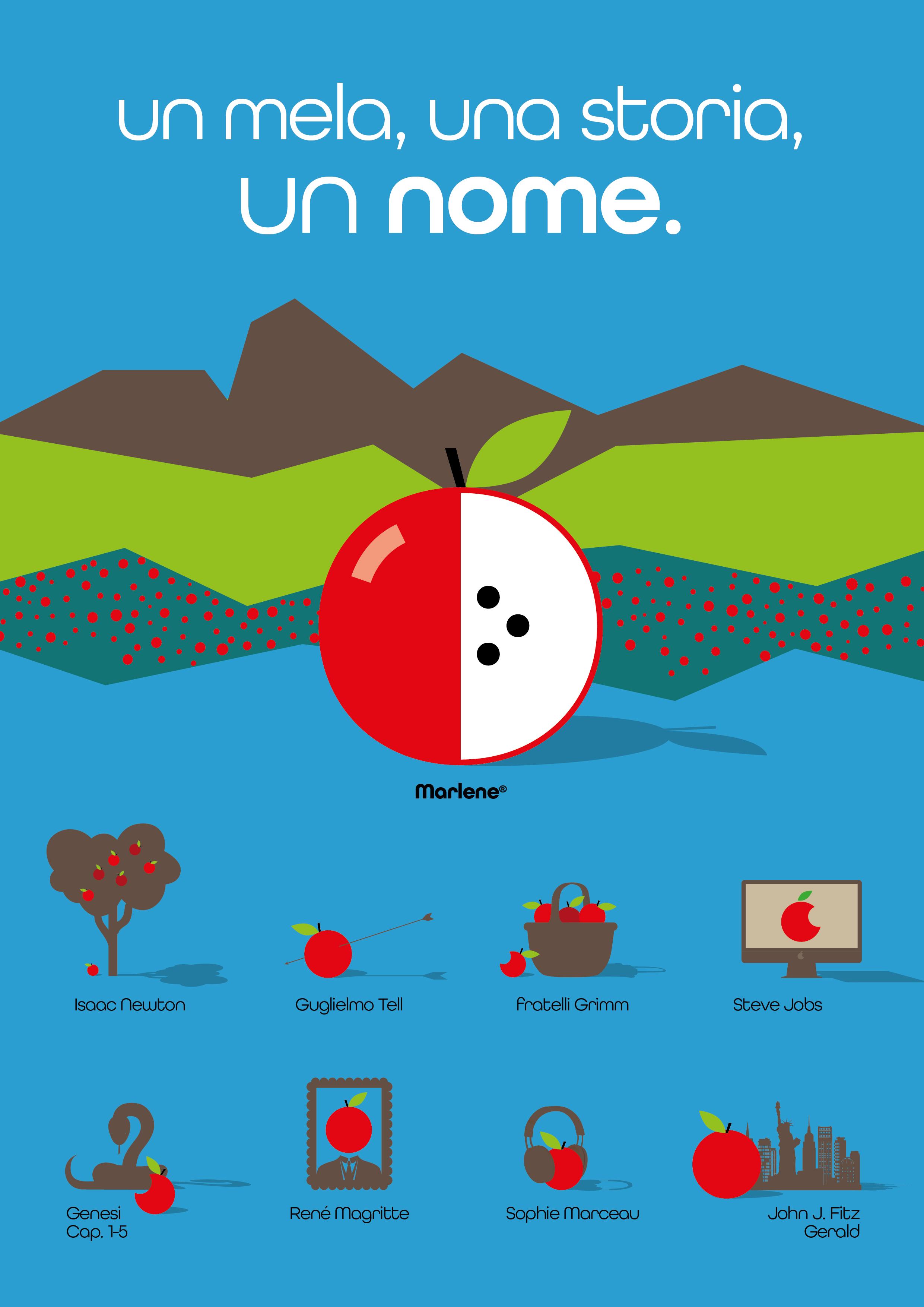 un mela, una storia, un nome.
