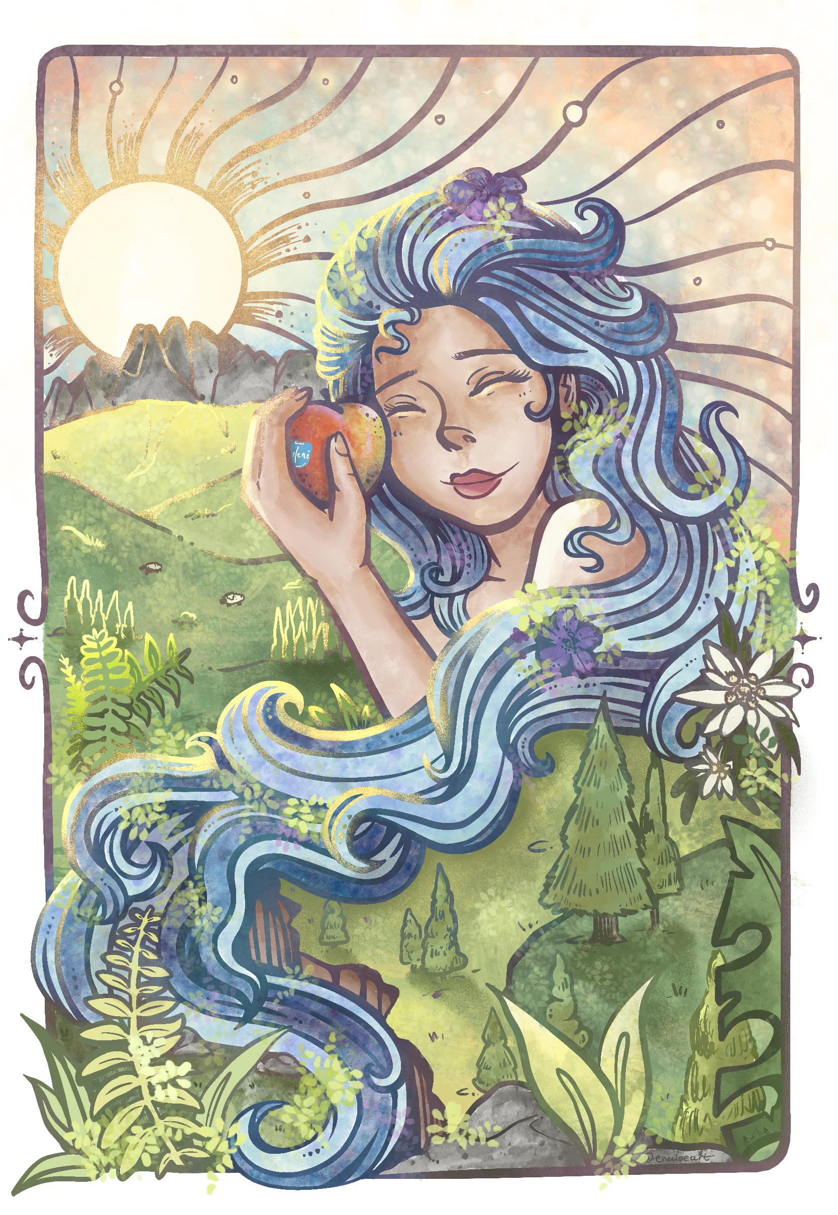 The Apple's Embrace