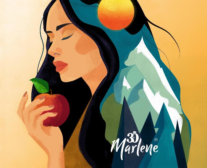 Marlene sintiendo la naturaleza