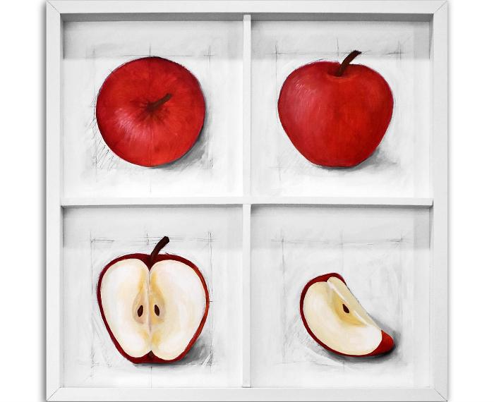 Studio anatomico di una buona mela