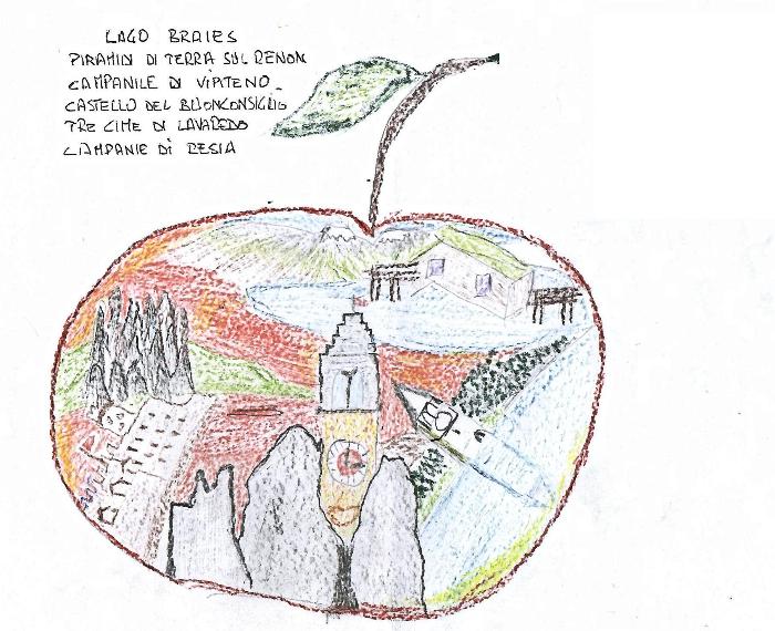 Il Trentino Altoadige in una mela