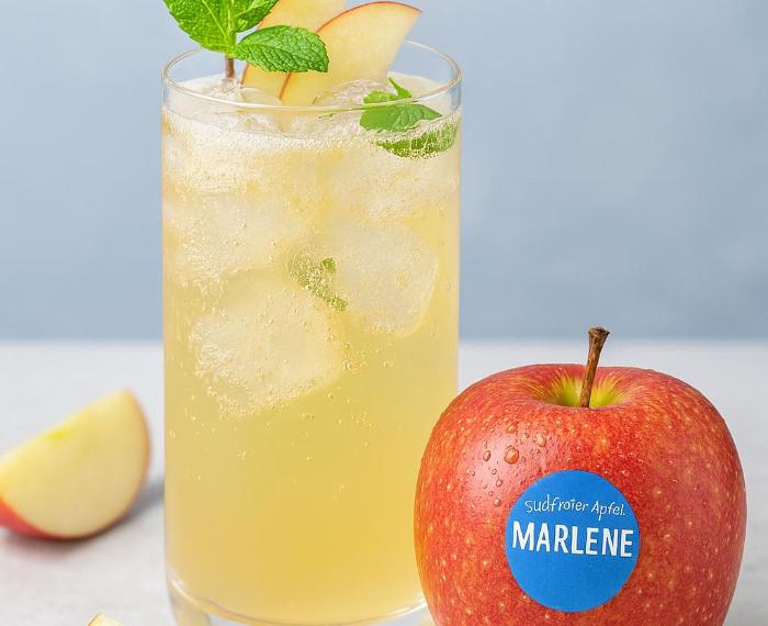 Erfrischender Drink🍏 Südtiroler Apfel-Marlene Spritz