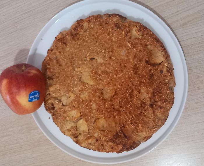 Torta di mele coi fiocchi d'avena