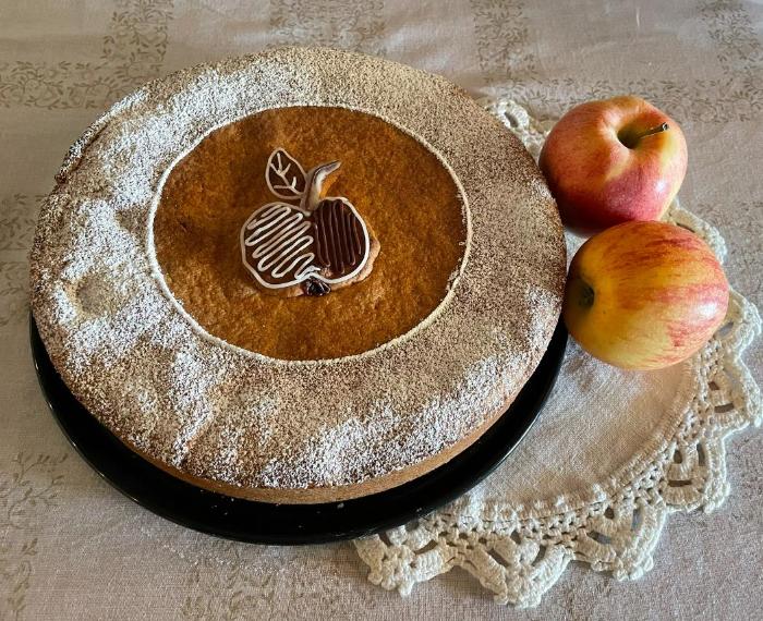 Gedeckter Apfelkuchen