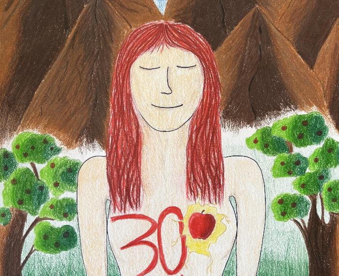 la mela, un pezzo di cuore