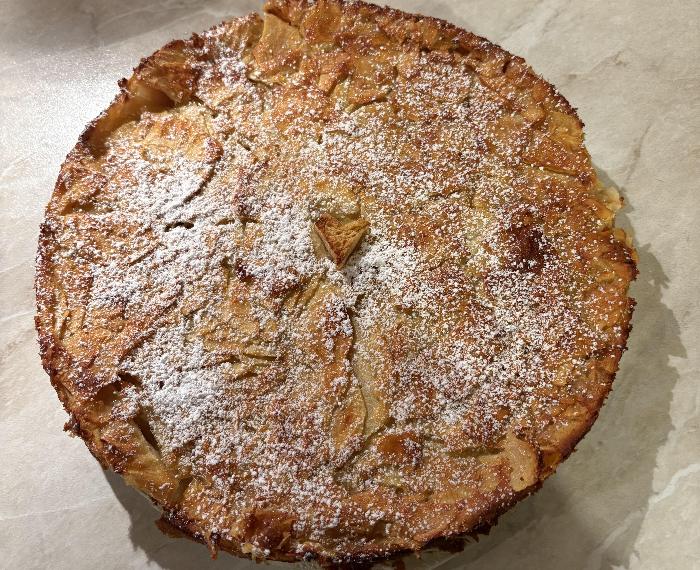 Torta invisibile di mele