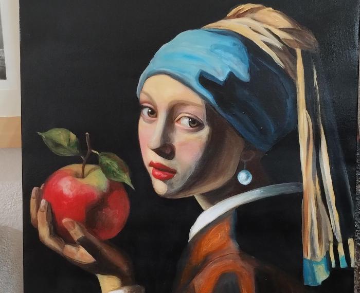 Omaggio alla Ragazza col turbante di Vermeer