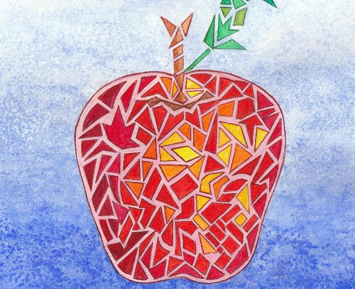 Frammenti di geometrie : " La Mela "