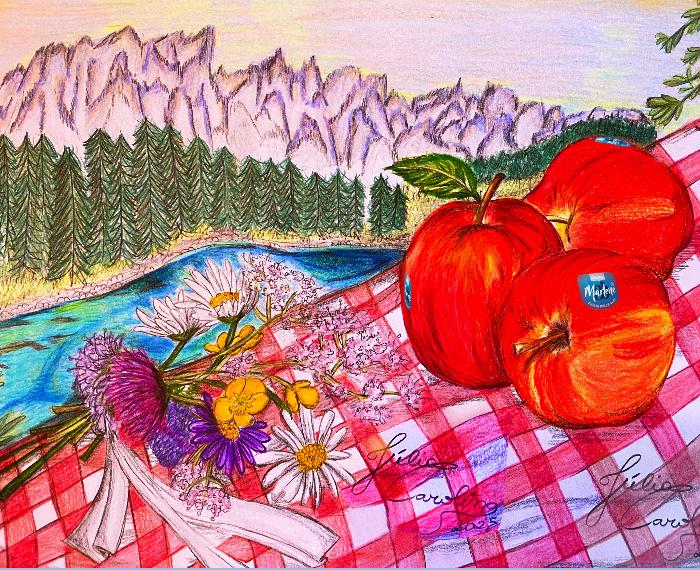 Picnic al Lago della Carezza al Tramonto Rosato delle Dolomiti