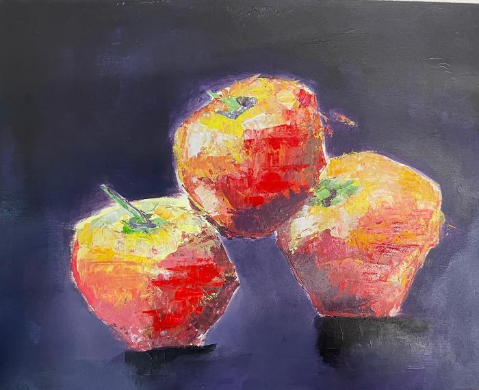 Bodegón en la hora azul