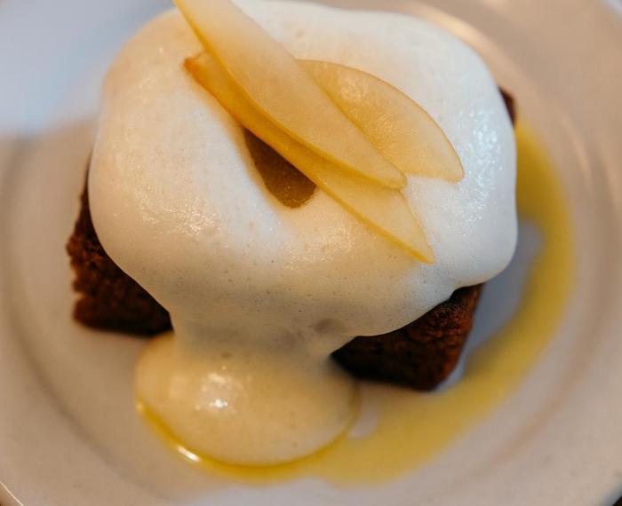 Spiced Cloud Apple Cake with Rum-Pickled Apples