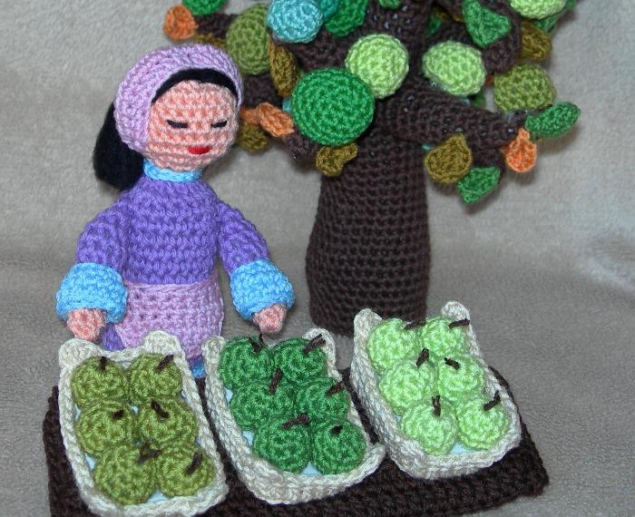 Vendedora de manzanas
