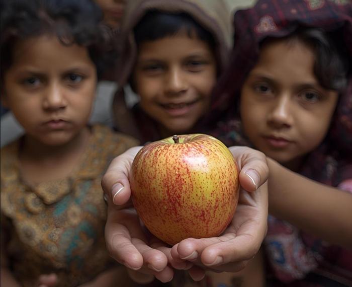Una mela in cambio della pace