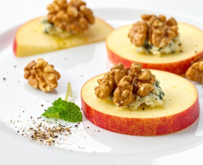 Tartine di mele e gorgonzola